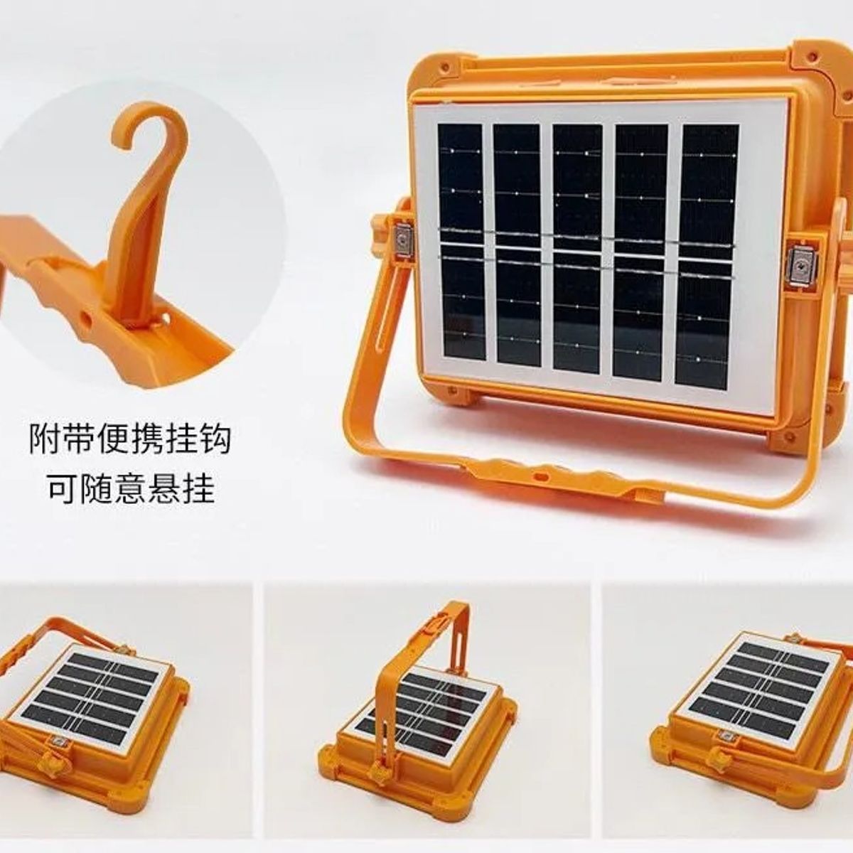 NO LOGO - Foco Led Solar Recargable Portable Casa Trabajo Emergencia
