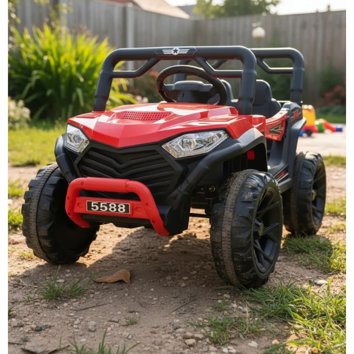 GENERICO - Auto A Bateria 4x2 Control Vehiculo Electrcio Niños Rojo 88