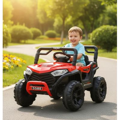 Imagen 2 del producto Auto A Bateria 4x2 Control Vehiculo Electrcio Niños Rojo 88