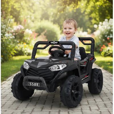 Imagen 2 del producto Auto A Bateria 4x2 Control Vehiculo Electrcio Niños Negro 88