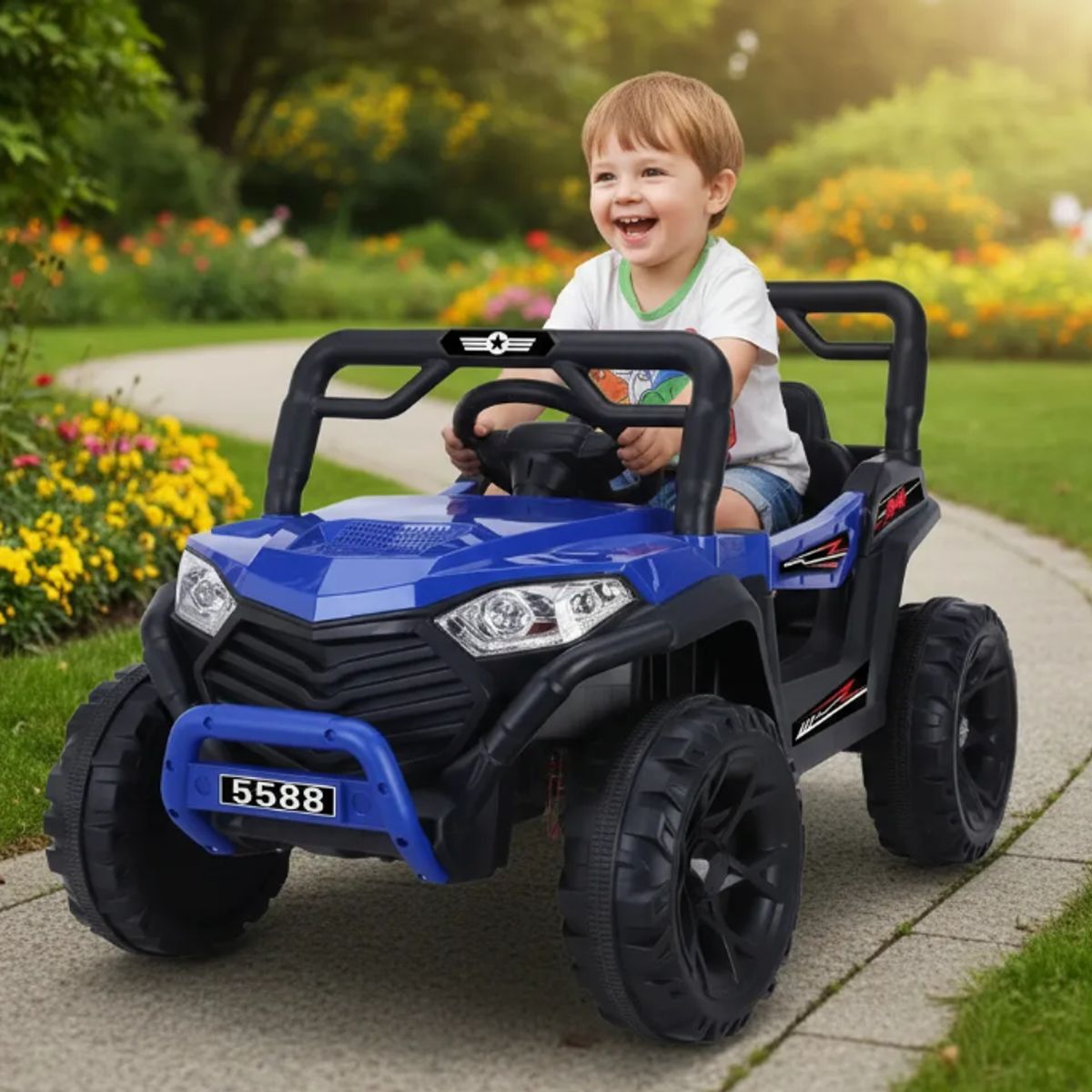 GENERICO - Auto A Bateria 4x2 Control Vehiculo Electrcio Niños Azul 88