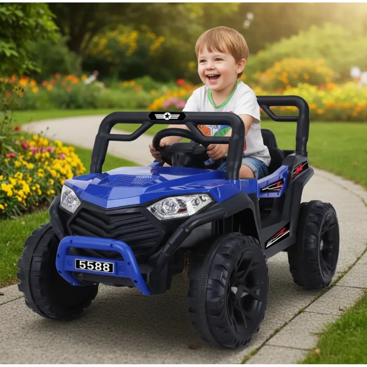 GENERICO - Auto A Bateria 4x2 Control Vehiculo Electrcio Niños Azul 88