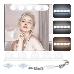 GENERICO - Kit De Luces Led Para Espejo De Cambiador 5 Bombillas