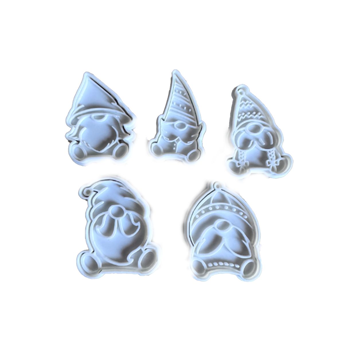 GENERICO - Cortador Galletas - Gnomo Navideño Pack 5