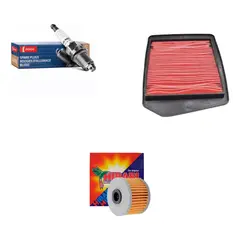GENERICO - Kit De Filtros Moto Honda Falcon 400 / Aire + Aceite + Bujia
