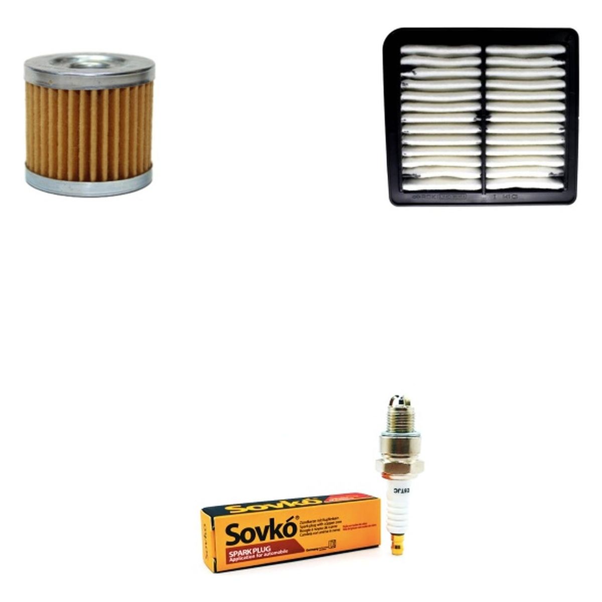 GENERICO - Kit De Mantencion Moto Suzuki Gixxer 250 / Aire+aceite+bujia