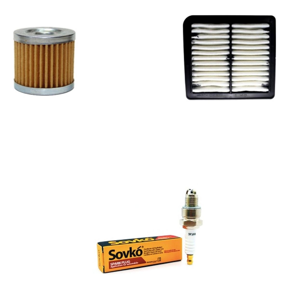 GENERICO - Kit De Mantencion Moto Suzuki Gixxer 250 / Aire+aceite+bujia