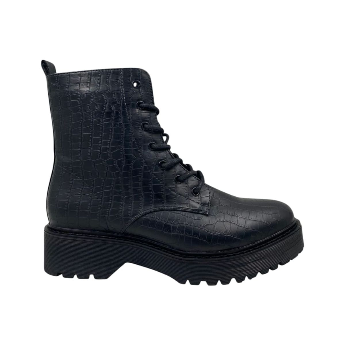 HERIEL - Botín Negro Plataforma Mujer