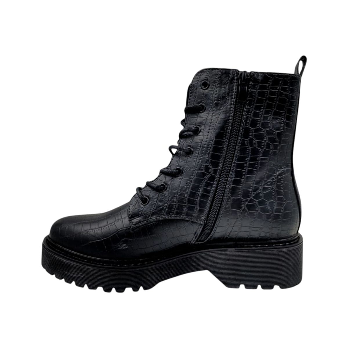 HERIEL - Botín Negro Plataforma Mujer