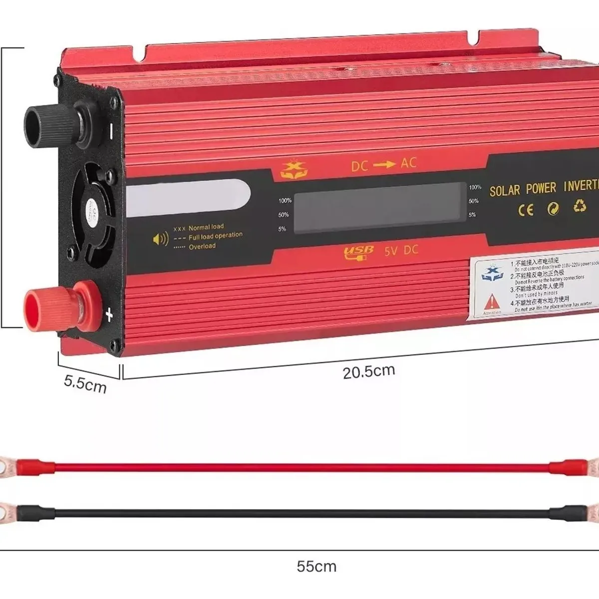 QUICK - Inversor De Corriente Convertidor Para Auto 4000w- Dc12v24v