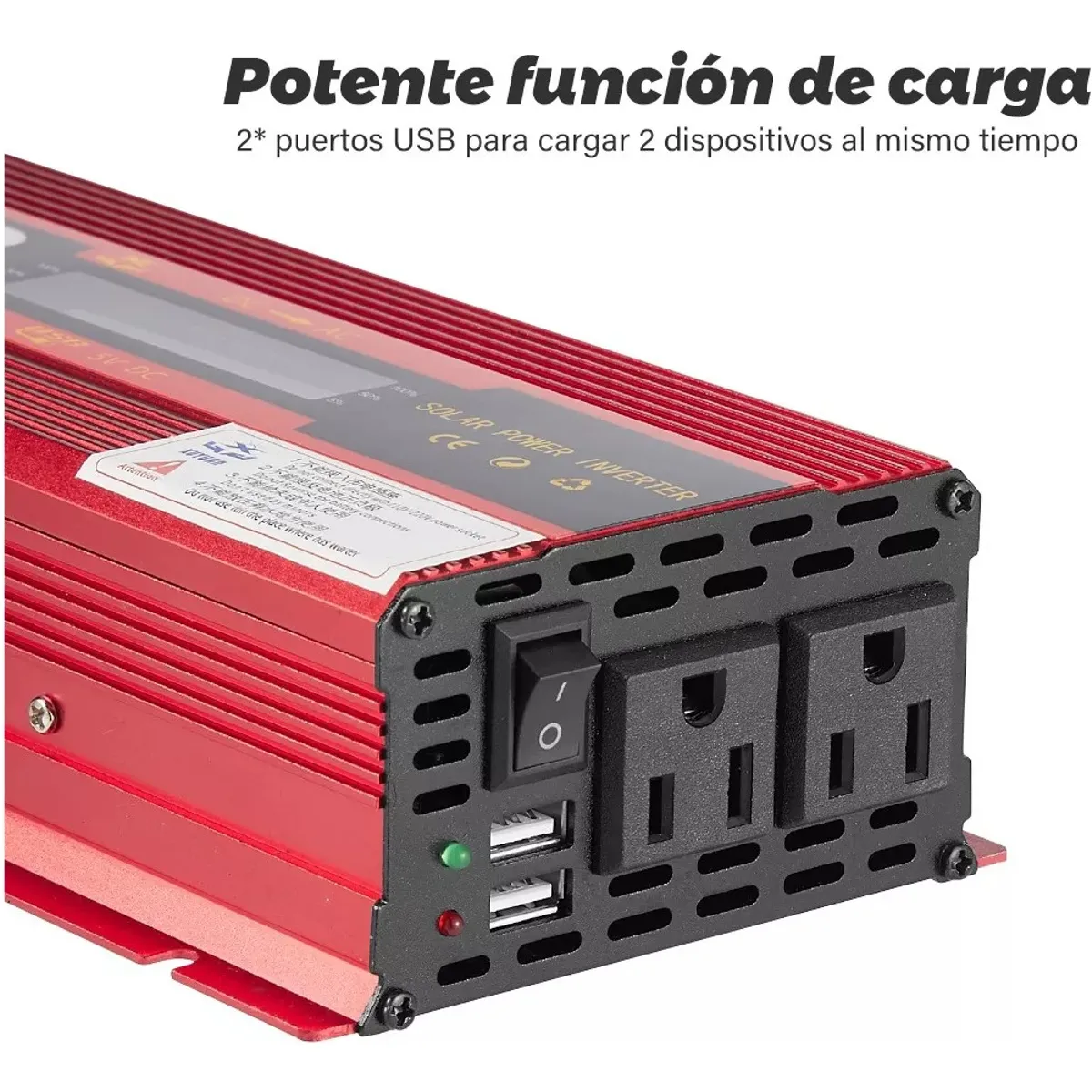 QUICK - Inversor De Corriente Convertidor Para Auto 4000w- Dc12v24v