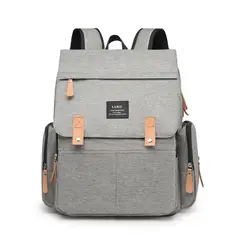 ZSPK - Mochila Gris Maternal Multifuncional y Moderna