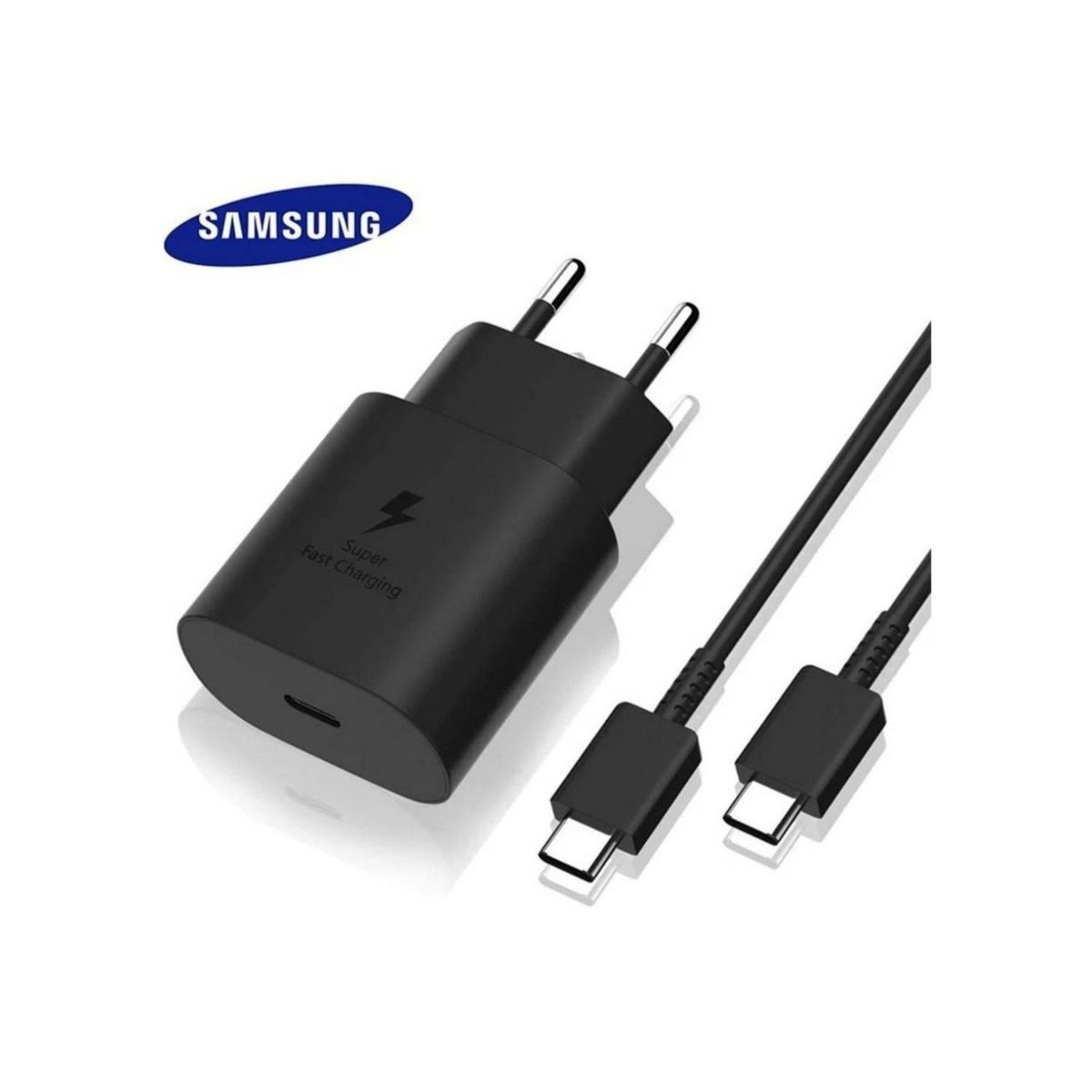 SAMSUNG - Cargador Samsung 25w Carga Súper Rápida mas Cable Usb Tipo C