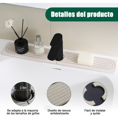 Imagen 2 del producto Tapete de piedra para grifo de fregadero de cocina
