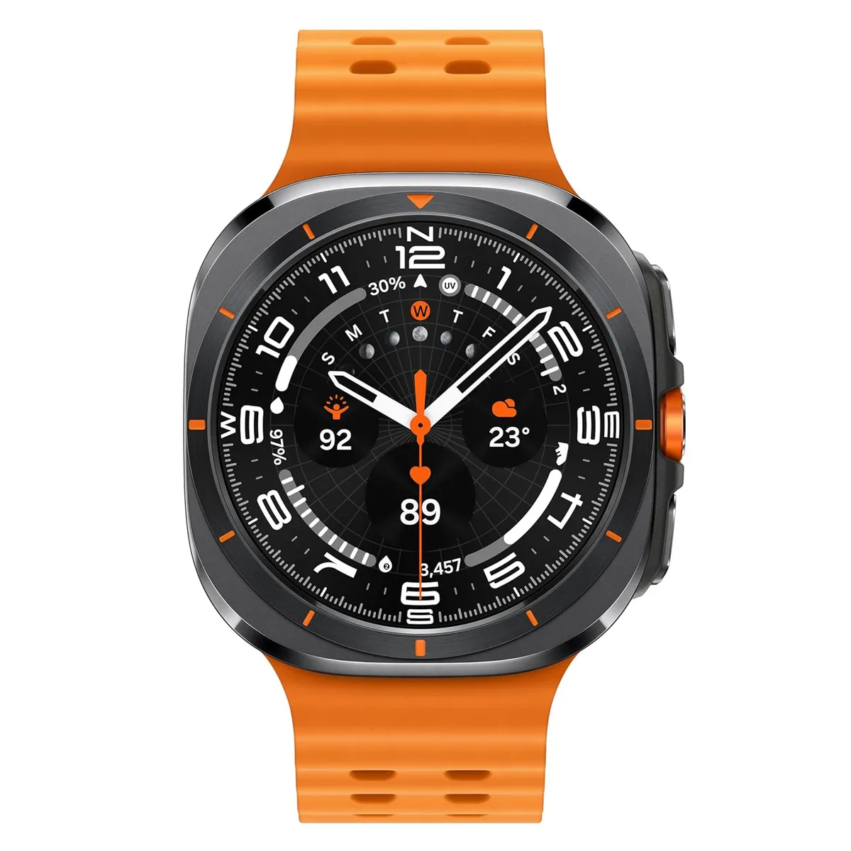 SAMSUNG - Samsung Galaxy Watch Ultra 2025 47mm LTE Smartwatch - Titanium Gray