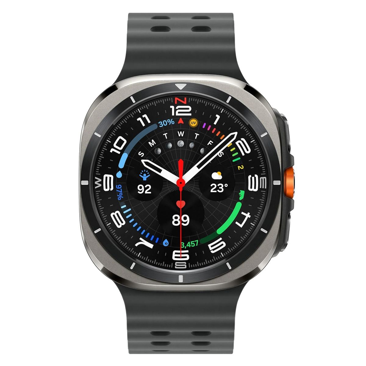SAMSUNG - Samsung Galaxy Watch Ultra 2025 47mm LTE Smartwatch - Titanium Silver