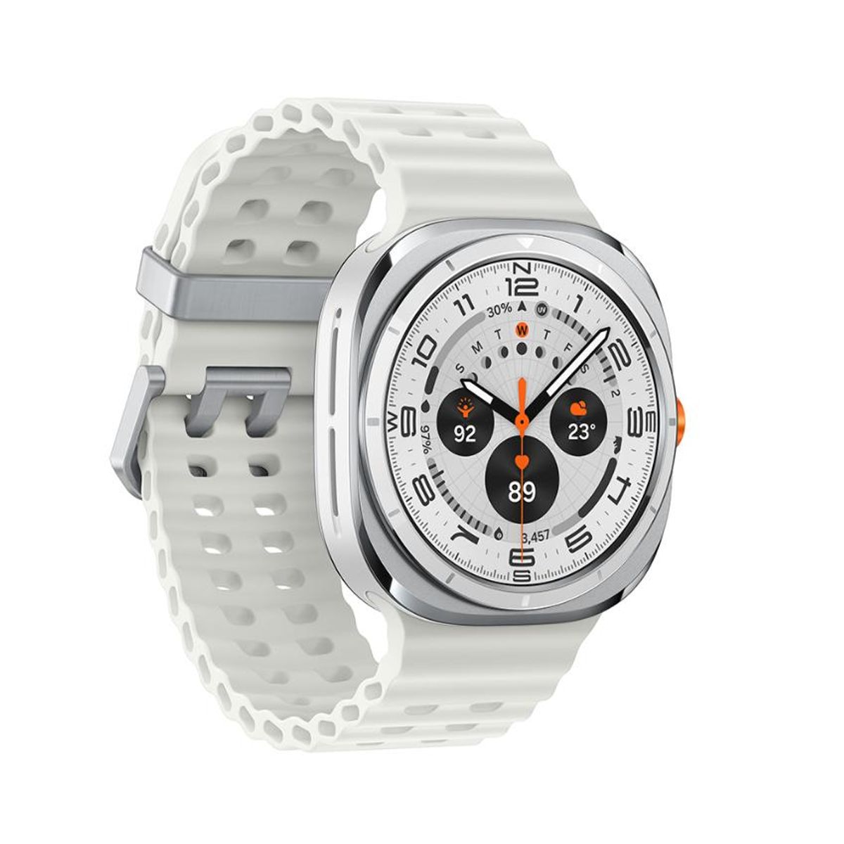 SAMSUNG - Samsung Galaxy Watch Ultra 2025 47mm LTE Smartwatch - Titanium White