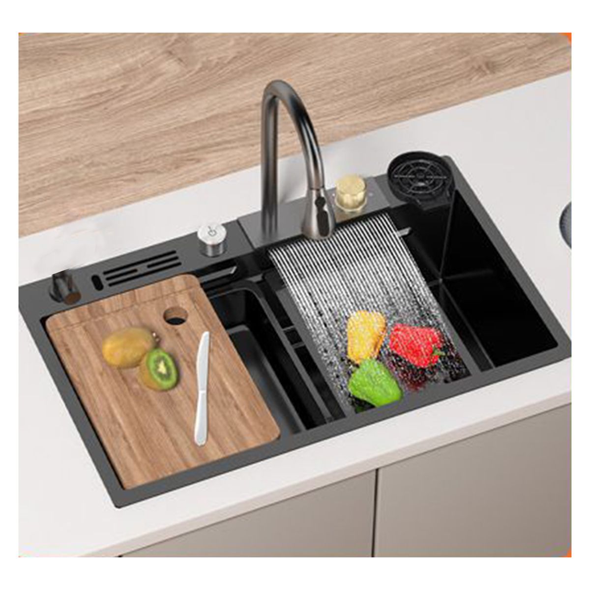 BITART - Kit lavavajillas empotrable acero inoxidable 80x45cm para lavado