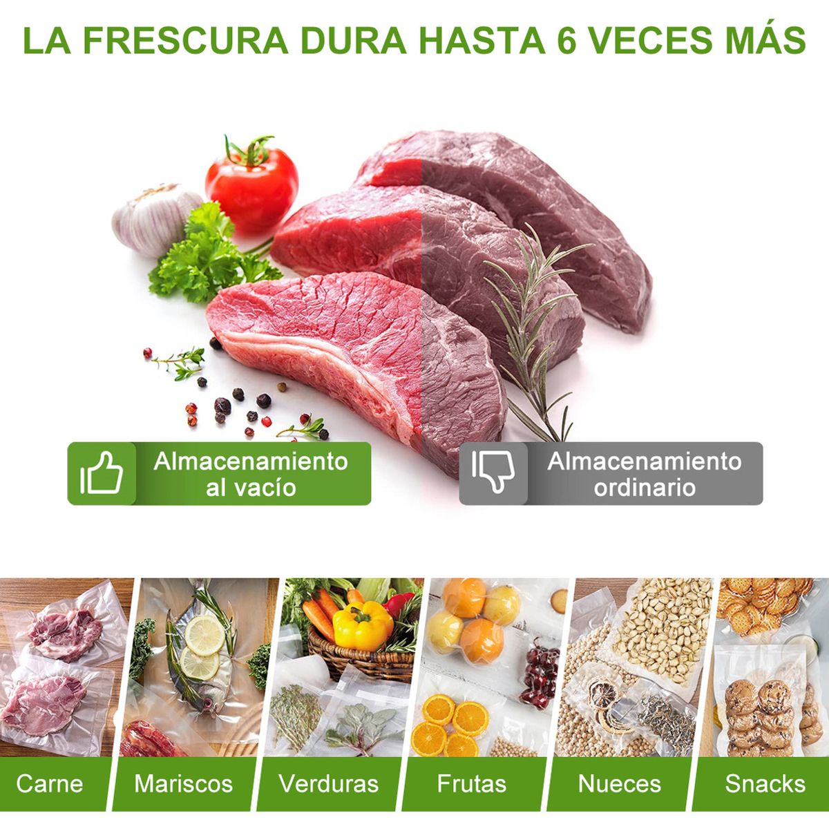 SUPERCENTER - 100 Bolsas Gofrada Para Sellar Al Vacio 20x25 Vacío Espesado