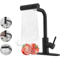 BLUEDREAMER - Grifo para fregadero de cocina con rociador extraíble