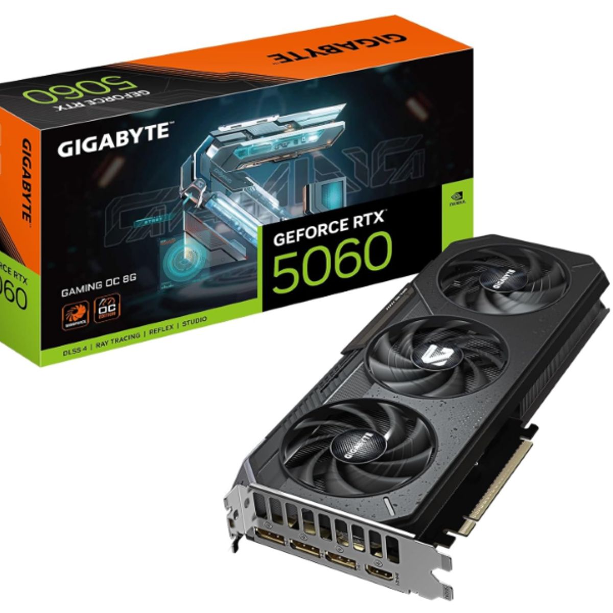 GIGABYTE - Tarjeta de Video - Gigabyte Gaming Nvidia GeForce RTX  5060 8G OC Edition