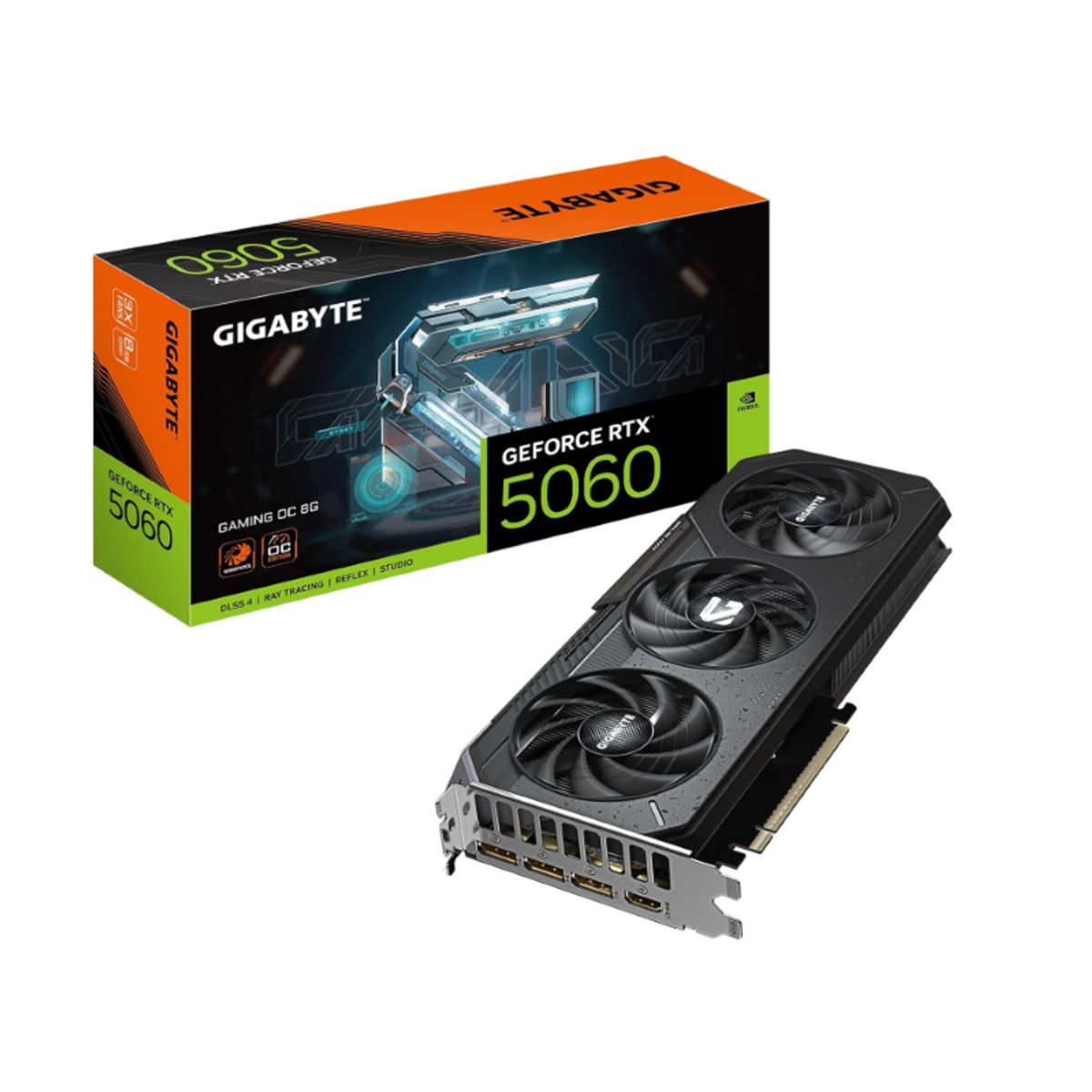 GIGABYTE - Tarjeta de Video - Gigabyte Gaming Nvidia GeForce RTX  5060 8G OC Edition