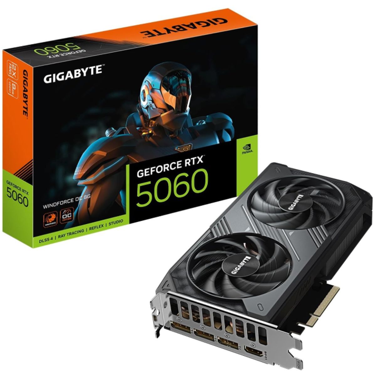 GIGABYTE - Tarjeta de Video - Gigabyte Windforce Nvidia GeForce RTX  5060 8G OC Edition