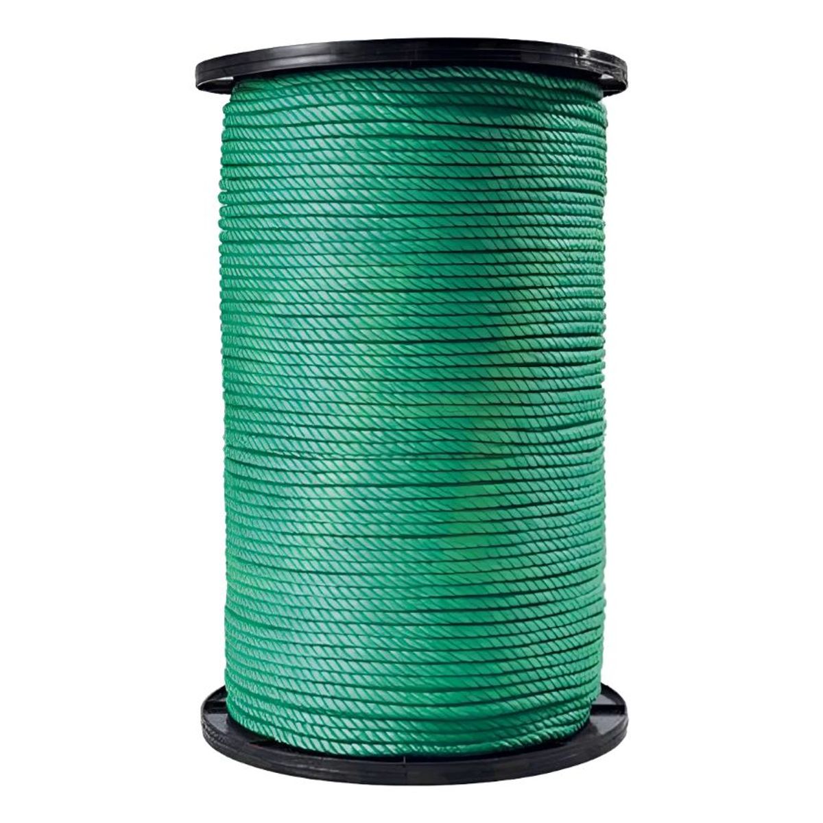METALFER - Cordel Plastico 6mm X 48 Mts 10 Kg  Verde
