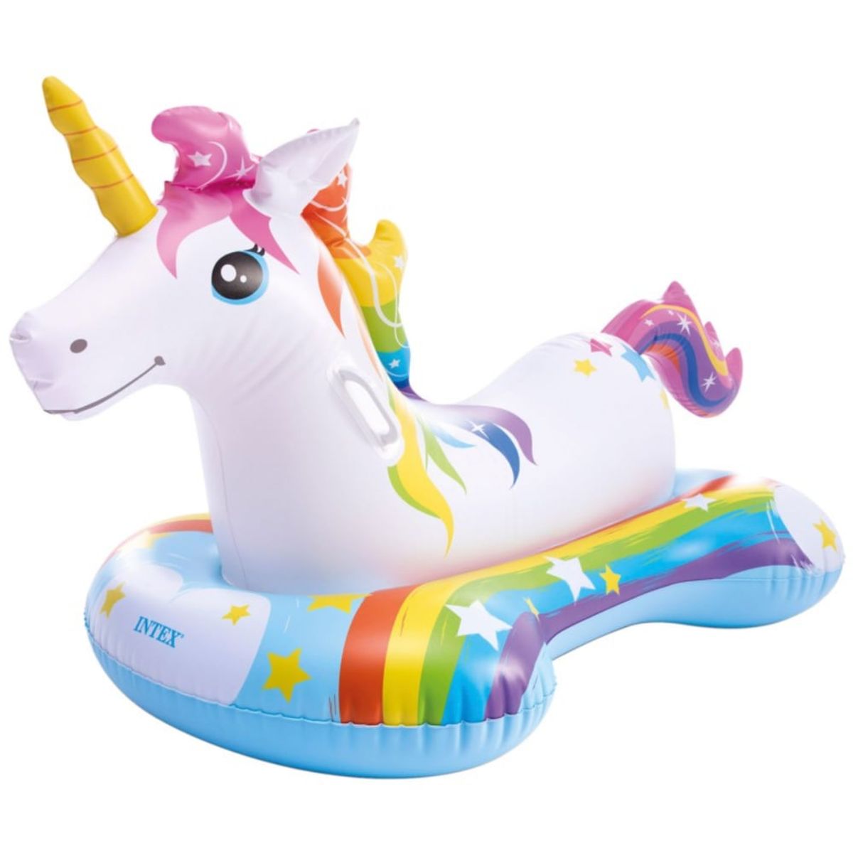 INTEX - Flotador Inflable Montable Unicornio INTEX 163 x 86 cm