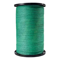 METALFER - Cordel Plastico 10mm X 22 Mts 10 Kg Verde