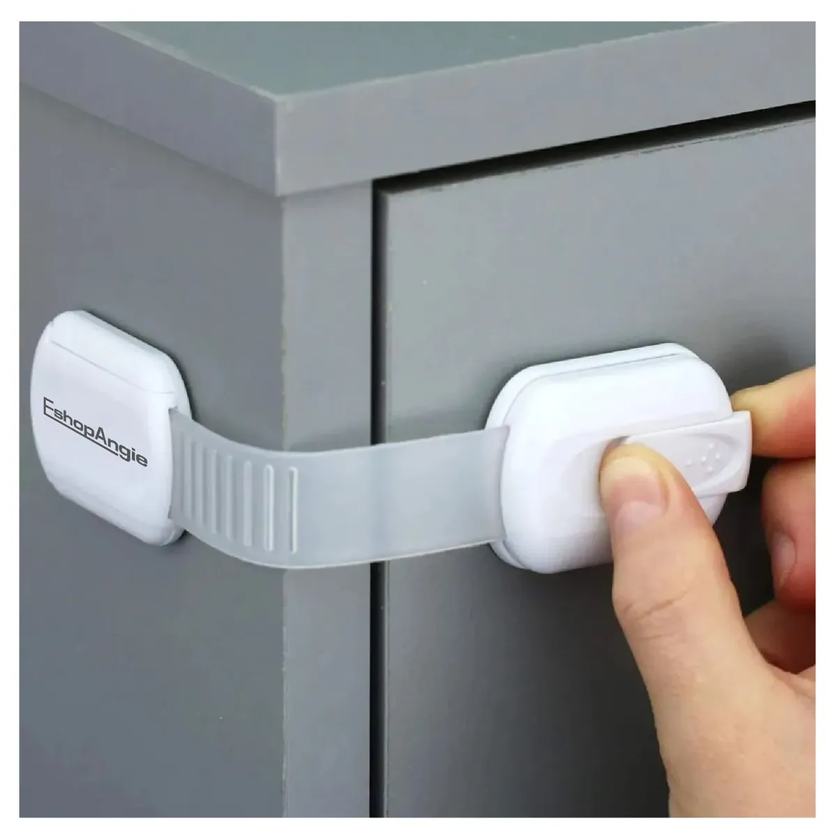 ESHOPANGIE - 10 Seguros Para Puerta Cajones Refrigerador Bebe Protectores