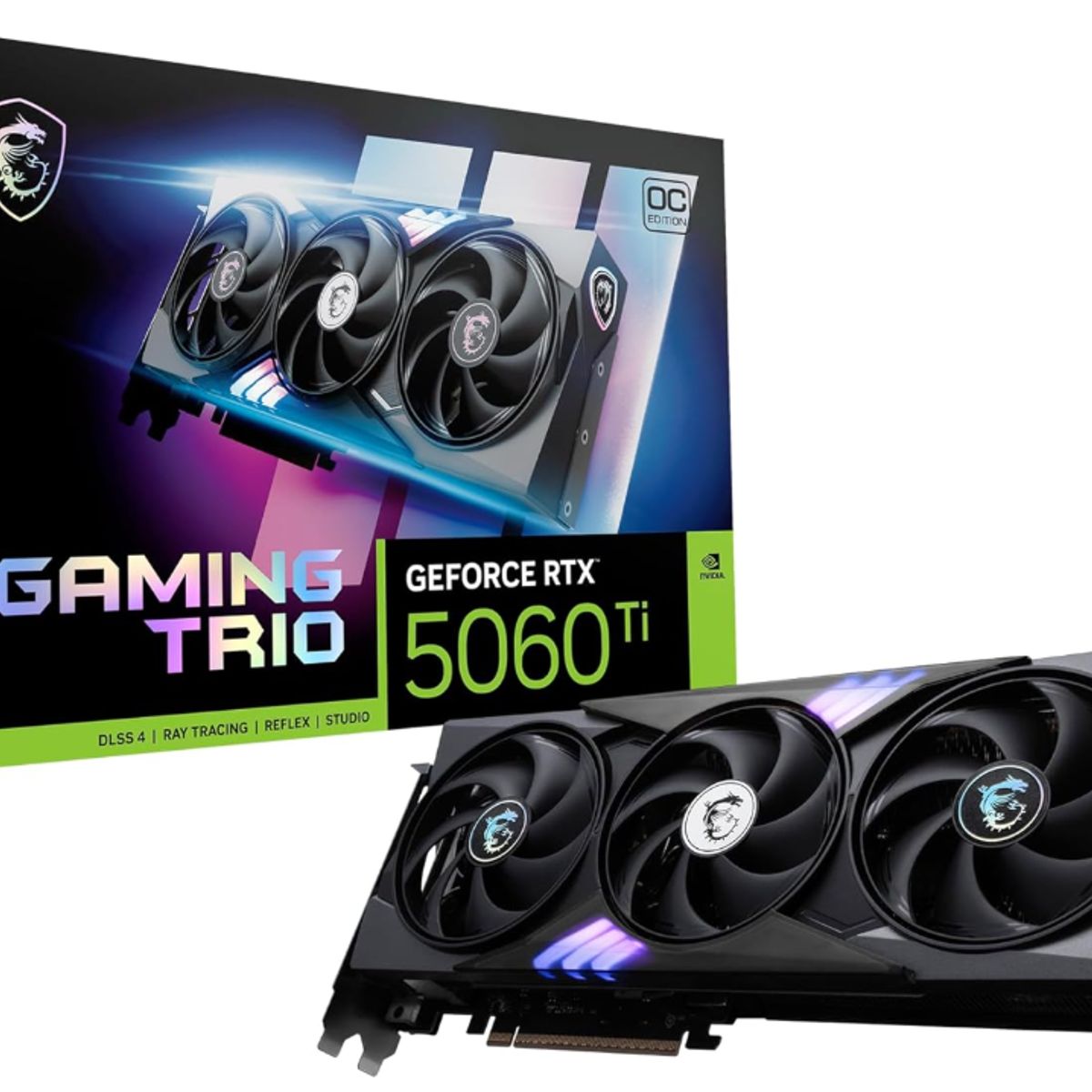 MSI - Tarjeta de Video - MSI Gaming Trio Nvidia GeForce RTX  5060 8G OC Edition