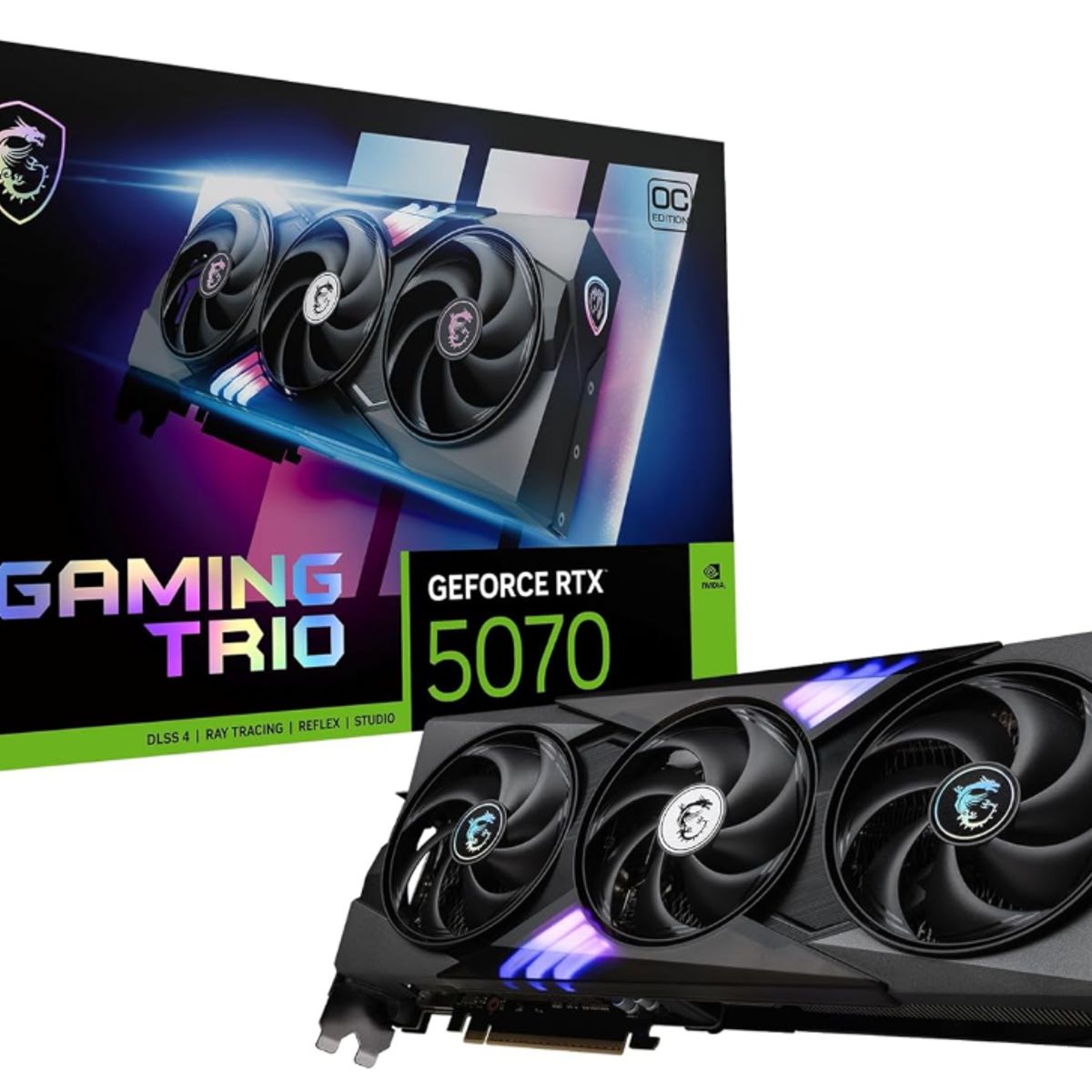 MSI - Tarjeta de Video - MSI Gaming Trio Nvidia GeForce RTX  5070 12G OC Edition