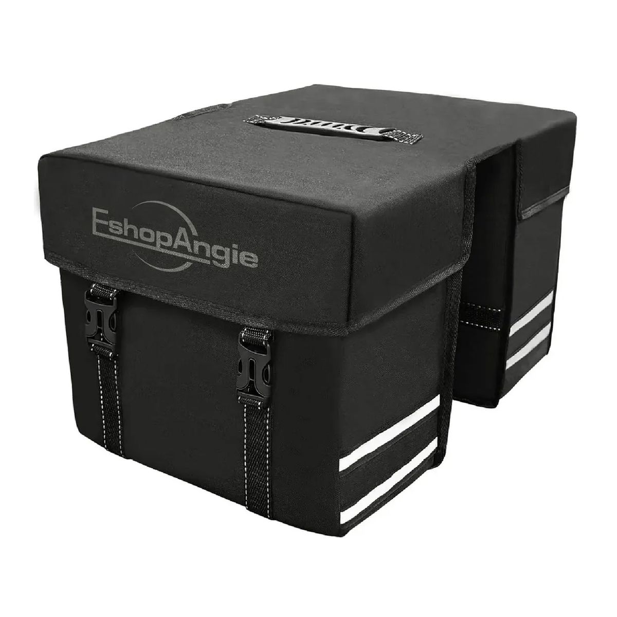 ESHOPANGIE - Alforja Para Bicicleta Bolso Doble Capacidad 25 Litros Negro