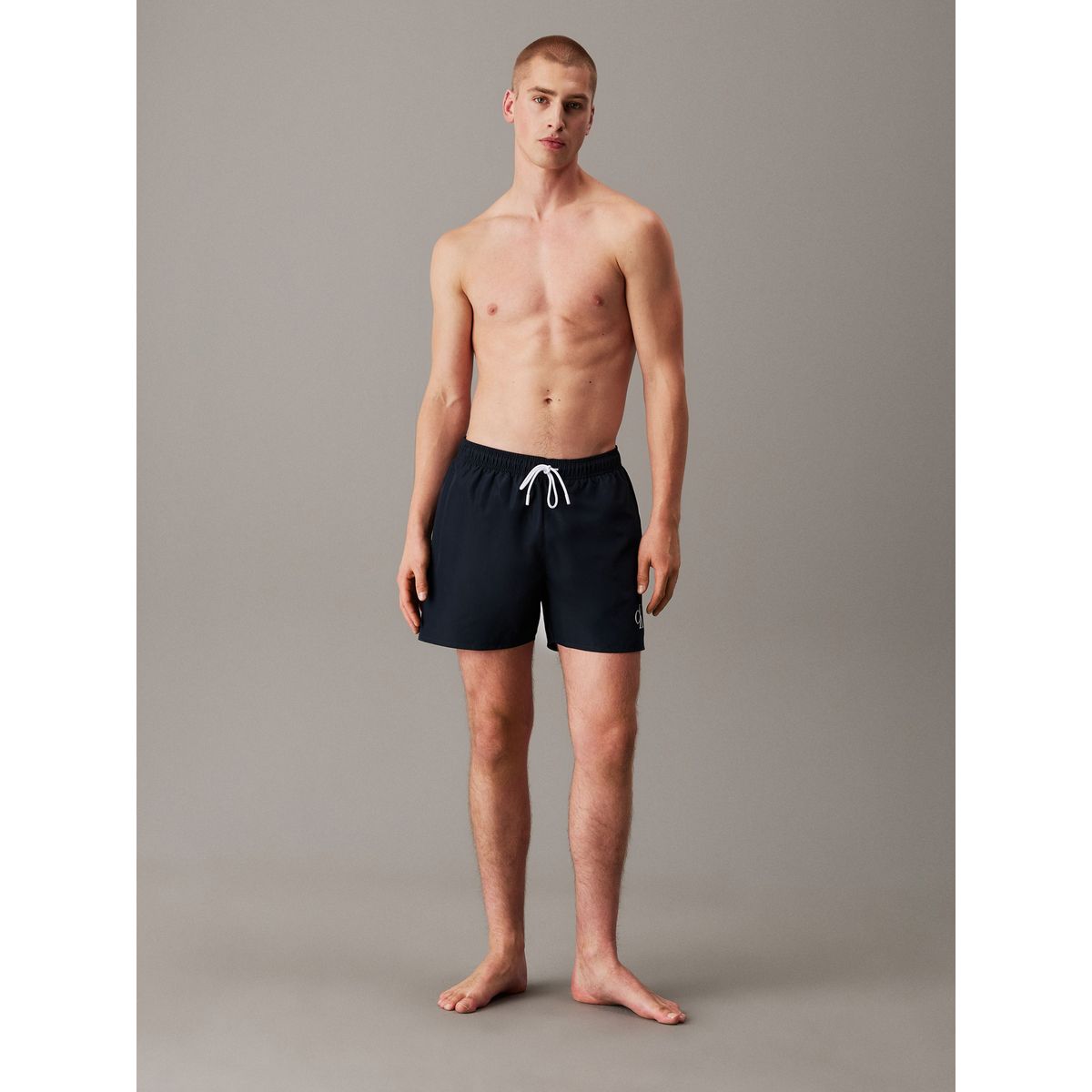 CALVIN KLEIN - Traje de Baño Largo Medio Ck Monogram Azul Calvin Klein