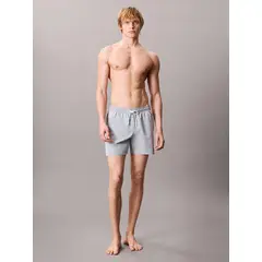 CALVIN KLEIN - Traje de Baño Largo Medio Ck Monogram Gris