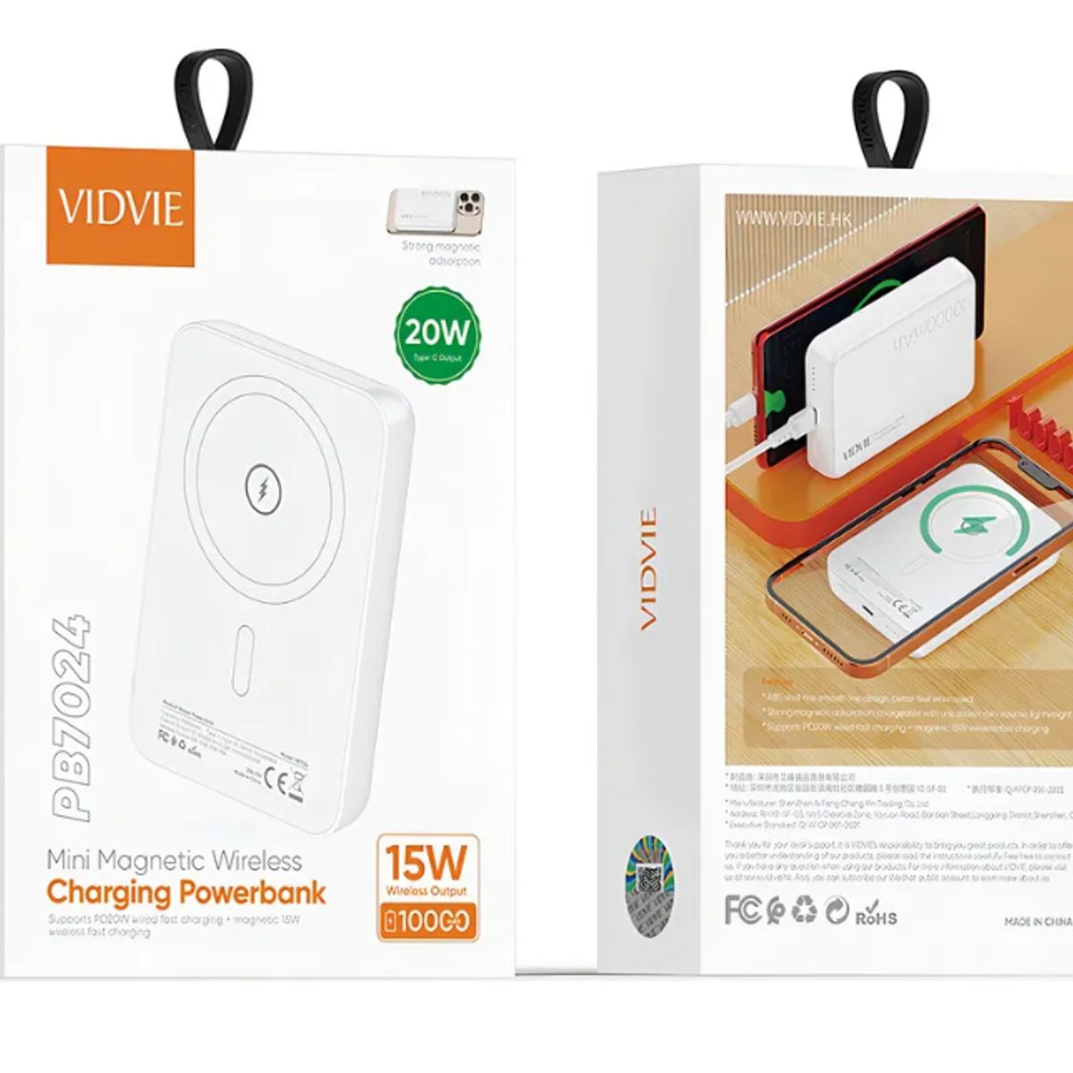 GENERICO - Cargador Magnético Batería Inalámbrica 15w Vidvie Pb7024