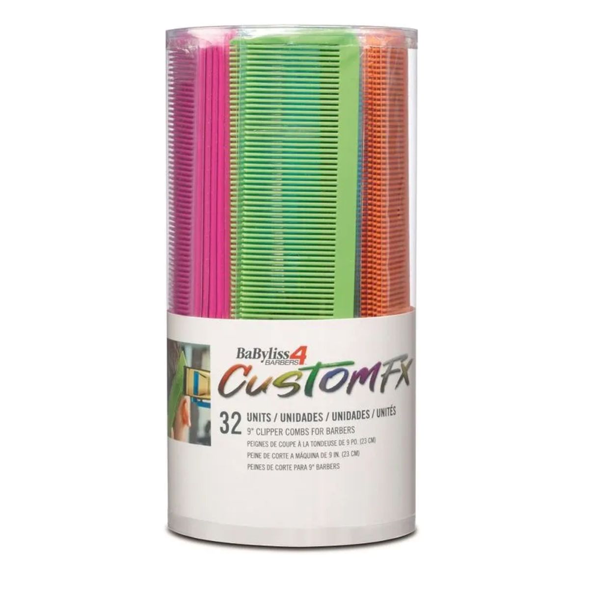 BABYLISS PRO - Peine BabylissPro Barberlogy Corte Barberia 9Pulgadas Fucsia