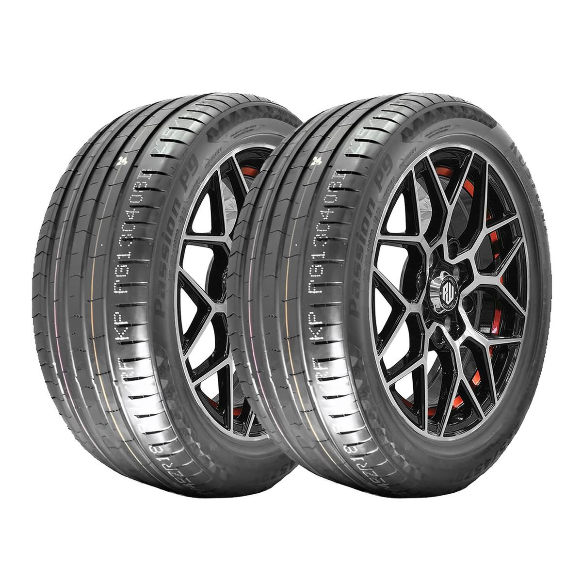 GENERICO - SETx2 Neumáticos 225/40R18 92W Passion P9 Kustone PR Runflat