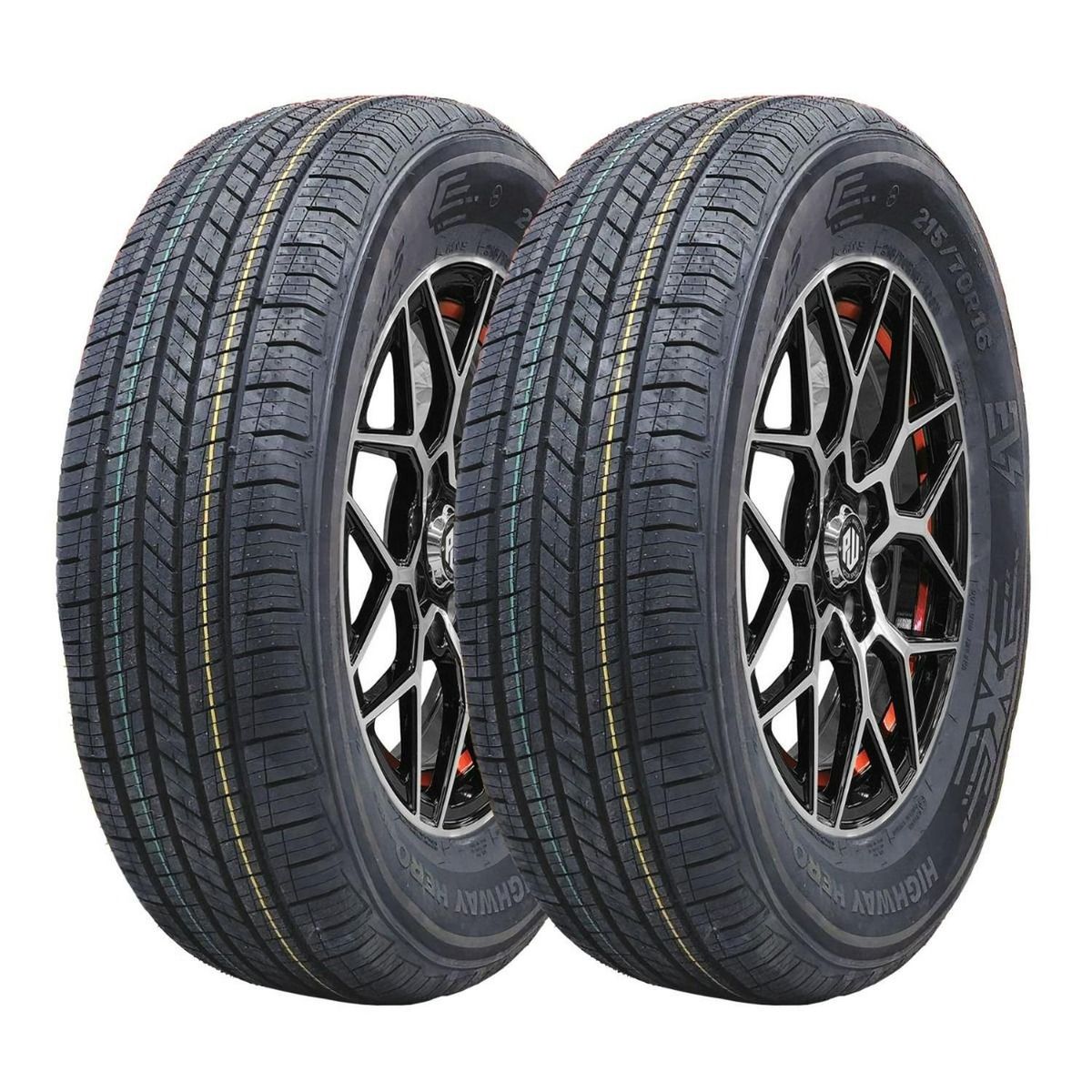 GENERICO - Set x2 Neumáticos 21570R16 100H HIGHWAY HERO RH03 Roxxis PR HT TL BLK CHN