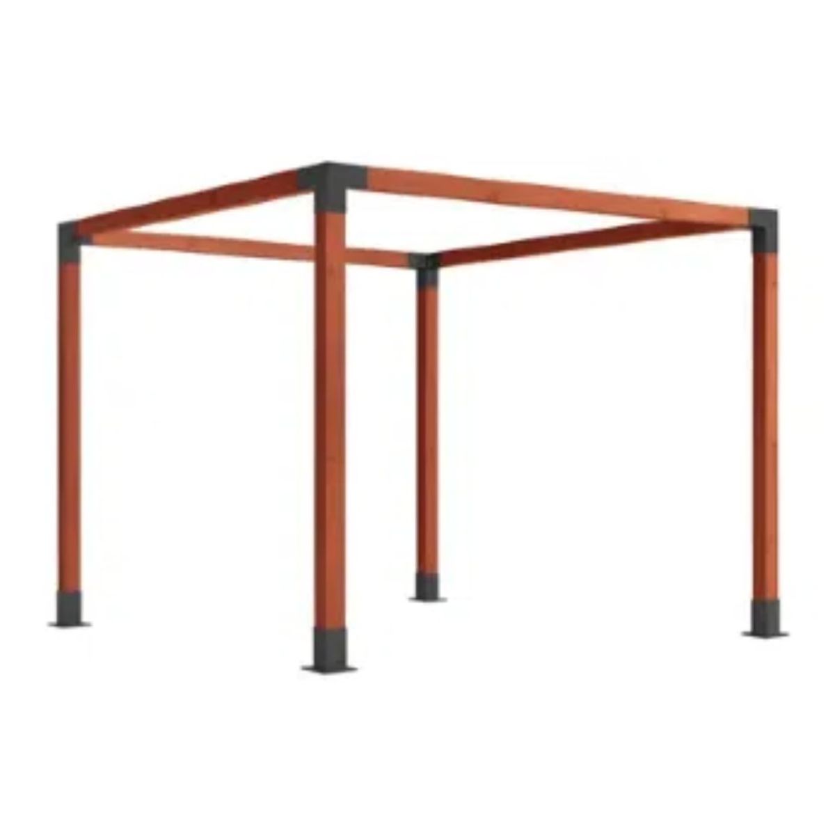 MUNDO MAGIA - Kit Herrajes Pérgola 8 Piezas Para Vigas De 4 X 4
