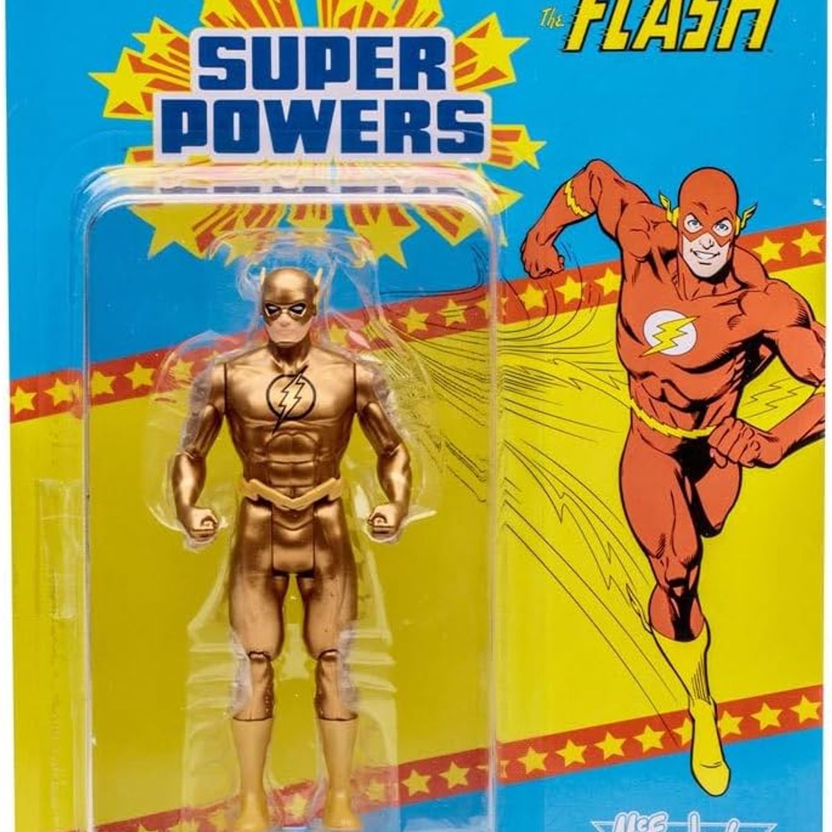MCFARLANE TOYS - Figura Dc Direct Super Powers 13 Cms Flash Dorado