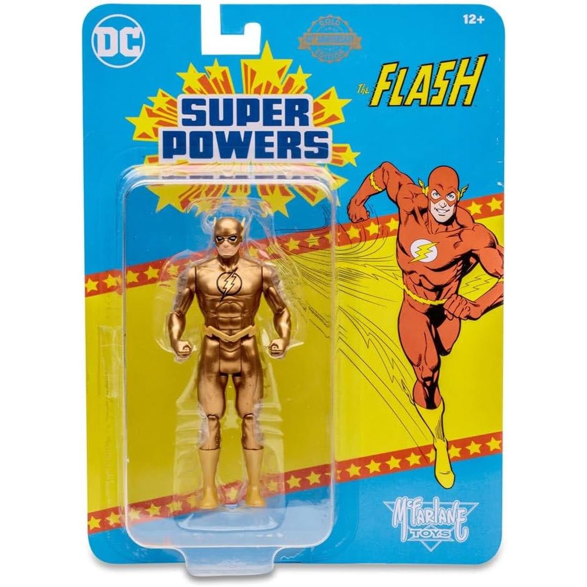 MCFARLANE TOYS - Figura Dc Direct Super Powers 13 Cms Flash Dorado
