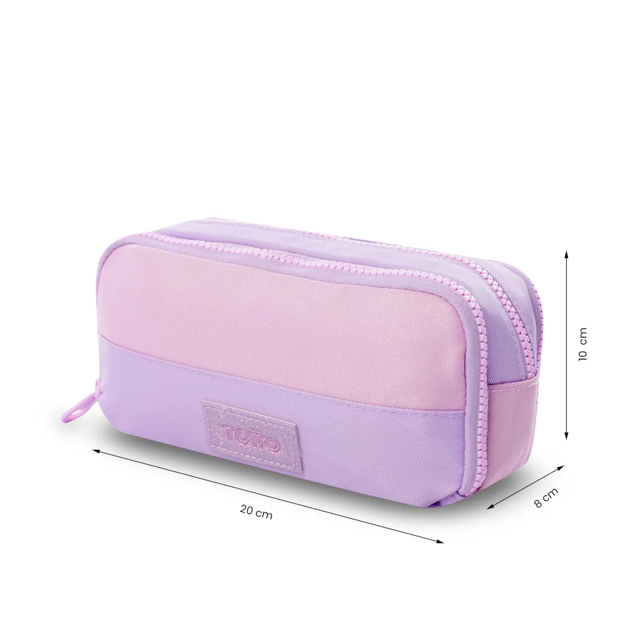 TOTTO - Estuche escolar niña Cluw Mediano Morado Totto