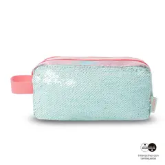 TOTTO - Estuche escolar niña 2 cuerpos Rainbow Star Grande Rosado