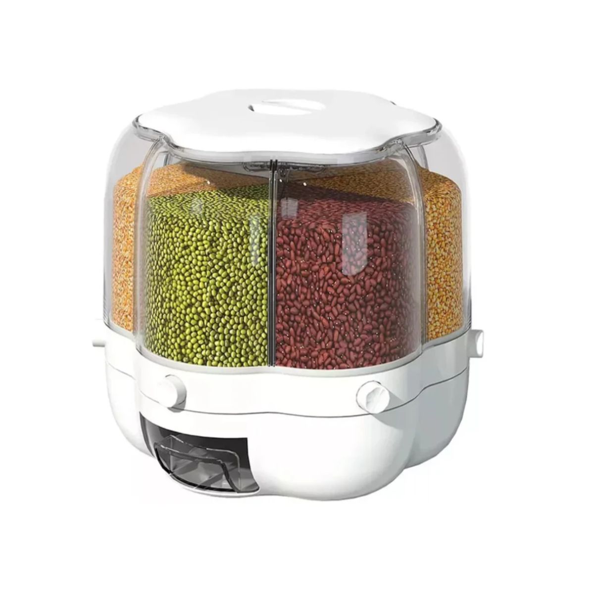 GENERICO - Dispensador De Granos Cereales Nueces Giratorio Cocina