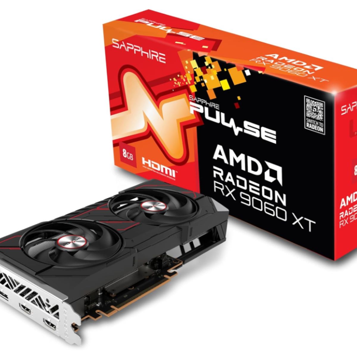 SAPPHIRE - Tarjeta de Video - Sapphire Pulse AMD Radeon  RX 9060XT 8G OC Edition