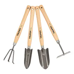 GENERICO - Set de Herramientas de Jardín Truper 4 Piezas Beige