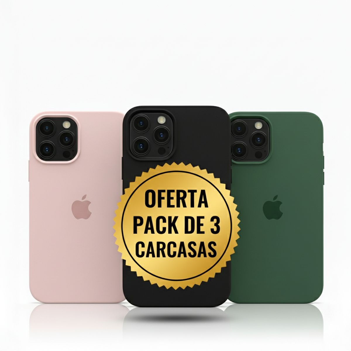 GENERICO - Pack 3 Carcasas para iPhone 14 pro max