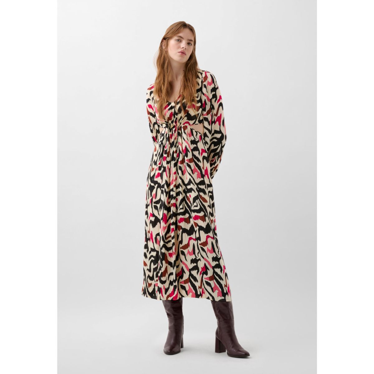 SCALPERS - VESTIDO ESTAMPADO ABERTURAS